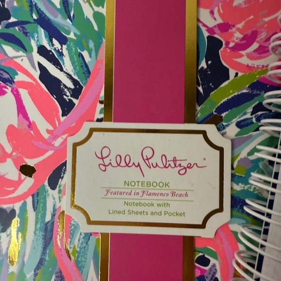 Lilly Pulitzer Stationary Lot Notebooks Planner Workout Planner Sticky Notes - Picture 4 of 6